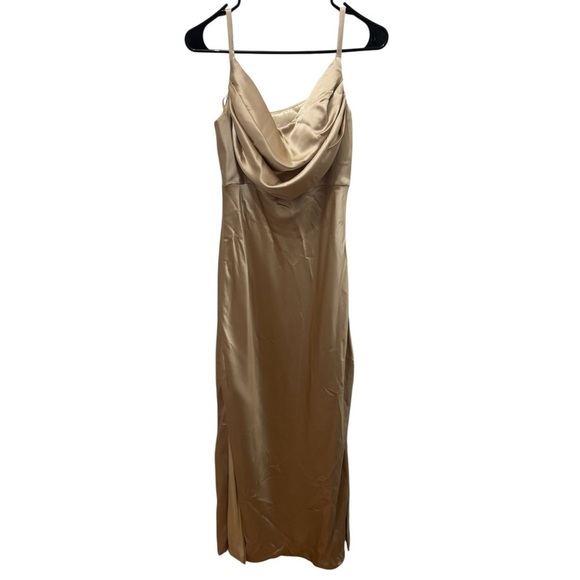 Revelry Skye Satin Maxi Dress Size 10 - Picture 3 of 6